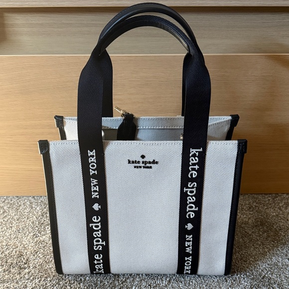 kate spade Other - Kate Spade Monochrome Canvas Tote